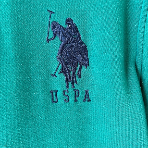 U.S. Polo Assn. Kids Teal Fleece-Lined Hoodie - Picture 3 of 6